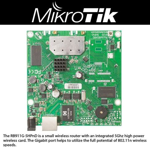 Mikrotik RB911G-5HPnD-US راوتر لاسلكي 1xGigabit Ethernet، لاسلكي داخلي 5 جيجا هرتز، RouterOS L3 in Saudi Arabia