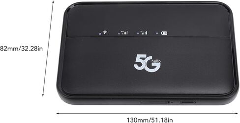 5G Wi Fi Mobile Hotspot, Worldwide High Speed WiFi6 Hotspot for Travel, IP54 & 10000mAh Rechargeable, Portable Unlocked Gigabit Router with Nano SIM Card Slot in Saudi Arabia