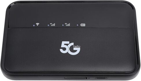 5G Wi Fi Mobile Hotspot, Worldwide High Speed WiFi6 Hotspot for Travel, IP54 & 10000mAh Rechargeable, Portable Unlocked Gigabit Router with Nano SIM Card Slot in Saudi Arabia