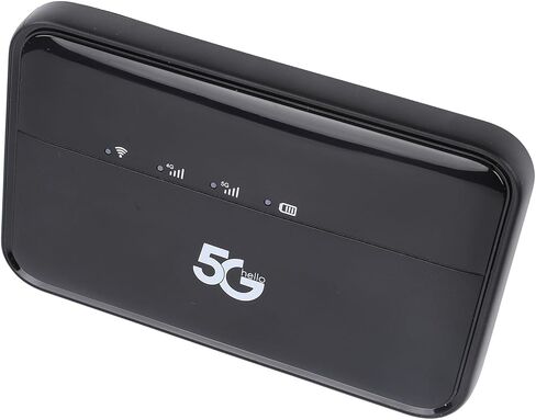 5G Wi Fi Mobile Hotspot, Worldwide High Speed WiFi6 Hotspot for Travel, IP54 & 10000mAh Rechargeable, Portable Unlocked Gigabit Router with Nano SIM Card Slot in Saudi Arabia