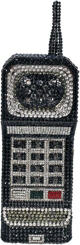 Women Funny Cellphone Shape Rhinestone Clutch Purse Cute Crystal Handbag Novelty Diamond Evening Bag for Party Prom in Saudi Arabia