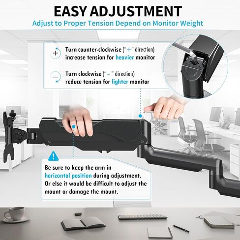 MOUNTUP Triple Monitor Stand Mount - 3 Monitors Desk Mount for Computer Screens+MOUNTUP Laptop Desk Mount, Adjustable Laptop Stand for max 17" Notebook in Saudi Arabia