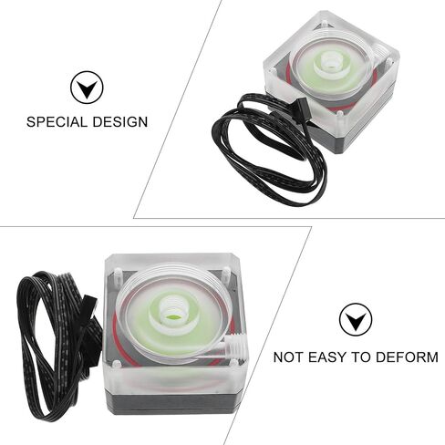 CPU Liquid Cooling Pump with Pwm Control, G1/4 Threaded Port, 500l/ Rate, Liquid Cooler for PC Water Cooling Systems, Compatible with Computer CPU Cooler Fans in Saudi Arabia