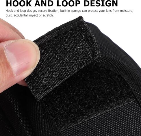 DOITOOL Waterproof Shockproof Nylon Pouch for Dslr Camera Lens with Zipper Closure, Compact Protective Lens Case for Photography and Travel in Kuwait