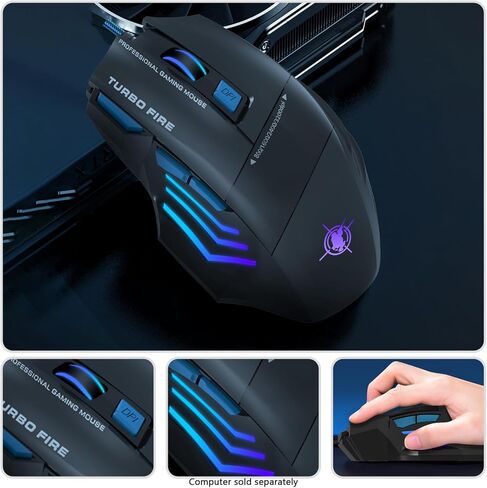 Sahara - Wired Gaming Keyboard & Mouse Combo | 104 Keys | Anti-Ghosting Multi-Key | 7-RGB Backlights in Saudi Arabia