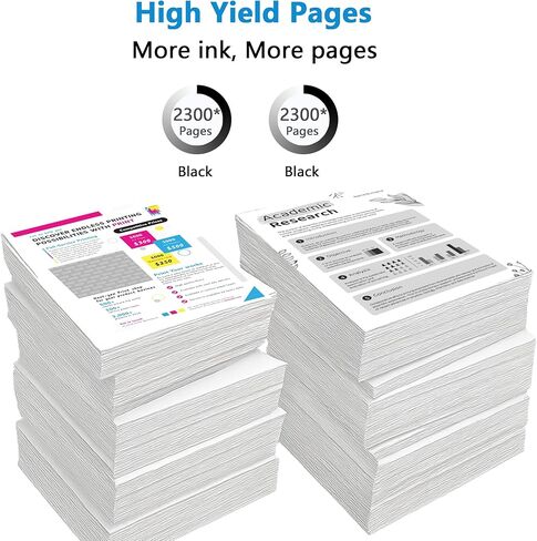 مجموعة خرطوشة حبر سوداء 950XL 951XL بديلة لـ HP 950 951 XL، تعمل لطابعات OfficeJet Pro 8600 8610 8615 8620 8625 8630 8640 8660 8100 8110 251DW 276DW سلسلة طابعات عالية الإنتاجية (عبوتان، أسود) in Kuwait