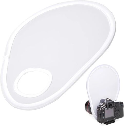 Camera Diffuser - White Speedlight Diffuser with Storage Bag 30cm Macro Soft Light Accessory Photography Tool Weddings Portrait Studio Professional Camera Equipment in Saudi Arabia