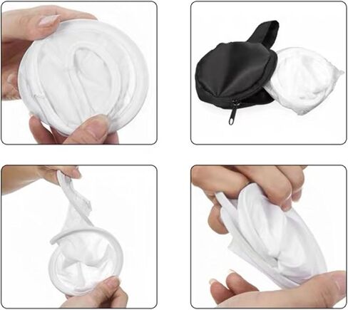 Camera Diffuser - White Speedlight Diffuser with Storage Bag 30cm Macro Soft Light Accessory Photography Tool Weddings Portrait Studio Professional Camera Equipment in Saudi Arabia