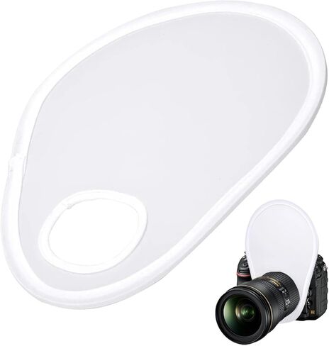 Camera Diffuser - White Speedlight Diffuser with Storage Bag 30cm Macro Soft Light Accessory Photography Tool Weddings Portrait Studio Professional Camera Equipment in Saudi Arabia