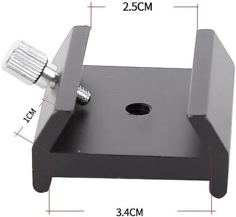 Universal Dovetail Groove with Locking Screw Quick-Connect Guide Scope Adapter Bracket for Telescop (Color : Black) in Saudi Arabia
