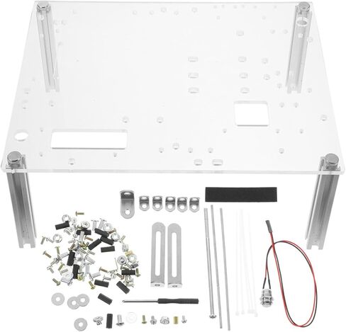 Veemoon Open Air Computer Case DIY Chassis Bracket Compact Open Frame PC Workstation for MATX Motherboards Space-Saving Protective Rack in Saudi Arabia