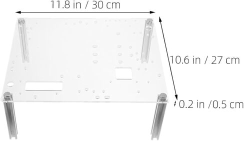 Veemoon Open Air Computer Case DIY Chassis Bracket Compact Open Frame PC Workstation for MATX Motherboards Space-Saving Protective Rack in Saudi Arabia