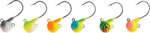 Northland Fishing Tackle Fireball Live Bait Jig for Walleye, Sauger, & Perch, Assorted Two-Tone Colors, 1/2 Oz, 6/Cd in Saudi Arabia