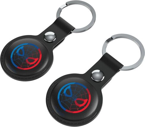 Marvel Spider-Man Sigil Leatherette Case, 2-Pack by Keyscaper, Compatible with Apple AirTags in Saudi Arabia
