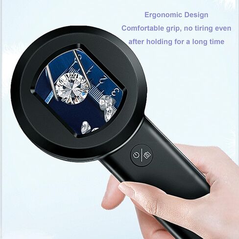 ASHATA Portable Handheld Digital Microscope, 4X Magnifying Glass with Light, 16MP Camera, 2.0 inch Color Screen, Manual Focus, 0-128G Memory Optional (128GB) in Saudi Arabia