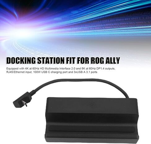 محطة إرساء Yoidesu 7 في 1 لسطح البخار، محور قاعدة HDMI 8K 4K 60 هرتز مع شحن PD 100 وات وإيثرنت جيجابت لسطح البخار OLED ROG Ally Legion Go (قابس أمريكي) in Kuwait