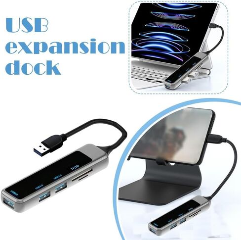 متعدد الوظائف USB 3.0 & USB 2.0 Hub Splitter Expander لأجهزة الكمبيوتر المحمول، محرك فلاش، وحدة التحكم، الطابعة، الكاميرا، لوحة المفاتيح in Kuwait