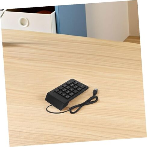 HOMSFOU 2 قطعة لوحة مفاتيح رقمية USB 18 مفتاح لوحة مفاتيح ميكانيكية Numpad لوحة أرقام خارجية محمولة لأجهزة الكمبيوتر المحمول وسطح المكتب والمحاسبة المالية in Kuwait