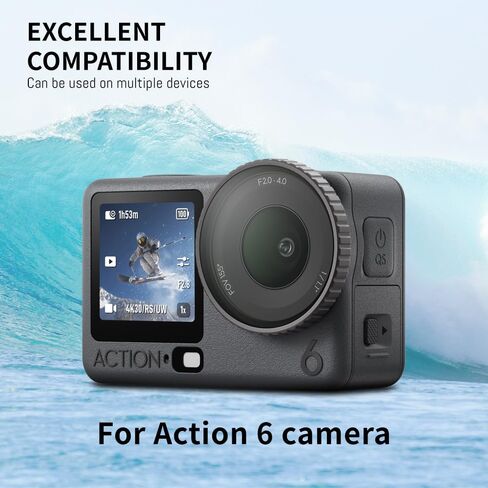 Action 6 Waterproof Case for DJI Osmo Action 6 Camera, with Anti-Fog Underwater Housing Shell Cage Supports 60M/196FT Deep Diving Scuba Snorkeling Swimming with Quick Release Screw Action 6 Cameras in Saudi Arabia