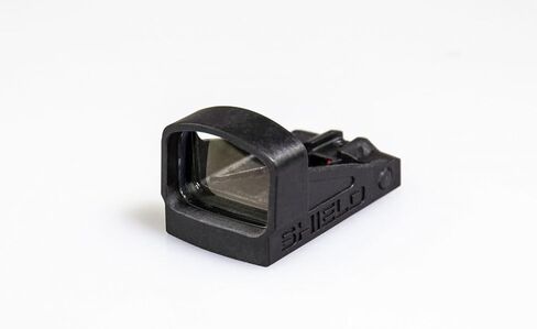 SMSc - Shield Mini Sight Compact - بصمة RMSc - عدسة واضحة تمامًا - شاهد مشارك - مشهد انعكاسي مفتوح - غلاف بوليمر - بصري EDC/CCW - تشغيل دائمًا - سطوع تلقائي in Kuwait