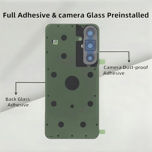 Galaxy S24 FE Back Glass Replacement for Samsung Galaxy S24 FE Rear Back Cover Glass Waterproof and Camera Lens+Professional Repair Tool Kit (Titanium Violet) (Mint) in Saudi Arabia