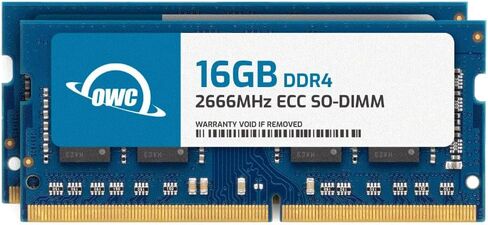 OWC 32GB (2x16GB) DDR4 2666 PC4-21300 CL19 2Rx8 260-pin 1.2V ECC ترقية وحدة ذاكرة الوصول العشوائي SODIMM غير المخزنة متوافقة مع Synology ActiveProtect DP320 DP340 in Saudi Arabia