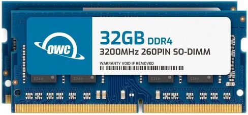 OWC 64GB (2x32GB) DDR4 3200 PC4-25600 CL22 2Rx8 260-pin 1.2V SODIMM ترقية وحدة ذاكرة الوصول العشوائي متوافقة مع GMKtec NucBox 10 12 G6 M2 M2 Pro in Saudi Arabia