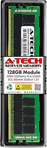 استبدال ذاكرة الوصول العشوائي A-Tech سعة 128 جيجابايت لـ Hynix HMABAGR7A2R4N-XS | وحدة ذاكرة الخادم المسجلة DDR4 3200MHz PC4-25600R ECC RDIMM 4Rx4 1.2V 288-Pin (HMABAGR7A2R4N-XS-ATC) in Kuwait