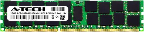 ذاكرة وصول عشوائي A-Tech سعة 16 جيجابايت لجهاز Dell Precision T3610 - DDR3 1866 ميجا هرتز PC3-14900 ECC مسجلة RDIMM 2Rx4 1.5V - خادم واحد in Kuwait