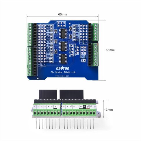 درع تصحيح عالمي للوحة Arduino Uno مع مؤشرات حالة دبوس LED | متوافق مع UNO R3، R4 Minima، Leonardo، Zero وجميع اللوحات المتوافقة مع Pin in Saudi Arabia