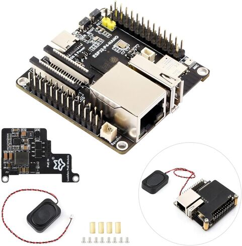 Waveshare ESP32-P4-NANO High-Performance Development Board, Based On ESP32-P4 Chip with RISC-V Dual-core and Single-core Processors, Bundle with PoE Module (4 Items) in Saudi Arabia