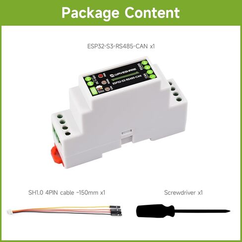 Waveshare Industrial ESP32-S3 Control Board with RS485 and CAN Communication Interfaces, Wi-Fi/Bluetooth Support, Built-in Multiple Protection Circuits in Kuwait