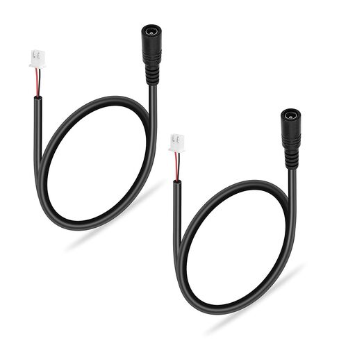 GINTOOYUN 2PCS DC5525 إلى XH2.54MM-2PIN كابل الطاقة 22AWG DC5.5mm x 2.5mm أنثى إلى XH2.54MM-2PIN أنثى تمديد كابل الطاقة لمراوح الحالة والطابعات والبطاريات وأضواء LED وما إلى ذلك (11.8 بوصة) in Saudi Arabia