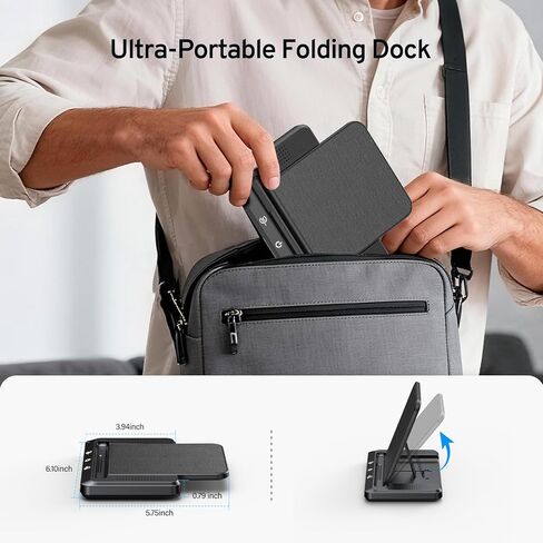 Wireless Charging Dock and Audiobook Speaker for Kindle Paperwhite Signature Editions (2022&2024) Colorsoft Signature Edition(32GB), iPhone, Samung, Kindle Accessories Gift for Man Women (Black) in Saudi Arabia