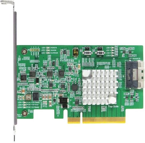 Micro SATA Cables PCIe x8 with ReTimer to SlimSAS 8i AIC for x4 datalink Width PCIe 4.0 in Saudi Arabia