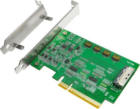 كابلات Micro SATA PCIe x8 Gen4 مع برنامج إعادة التشغيل إلى MCIO 74P AIC in Kuwait