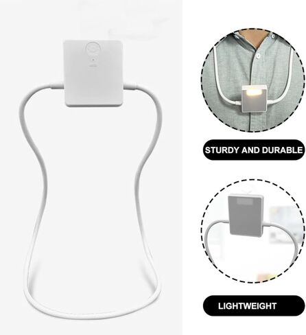 مصباح قراءة LIFKOME متعدد الوظائف USB قابل لإعادة الشحن لحماية العين مع 3 درجات حرارة ألوان، ضوء كتاب ليلي محمول قابل للطي لغرفة النوم واستخدام السرير، أبيض in Kuwait