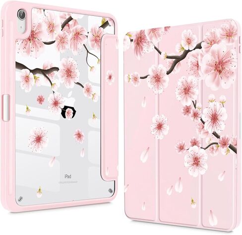 Teryeefi for iPad Air 11-Inch Case M3 (2025) / M2 (2024), iPad Air 4th/5th Generation, iPad Pro 11 in 4th/3rd/2nd/1st Generation - Clear Back Cover with Pencil Holder Auto Wake/Sleep (Cute Bows) in Saudi Arabia