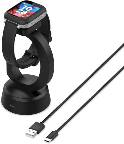 متوافق مع شاحن ساعة بارك، قاعدة شحن مضادة للانزلاق مع سلك كابل USB بطول 3.35 قدم، ملحقات الساعة الذكية للأطفال in Kuwait