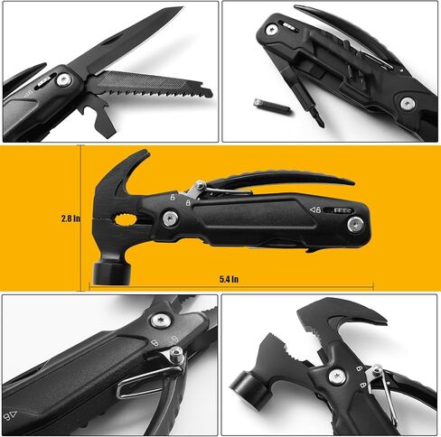 hammer multitool 14-in-1 multitool for men camping multitools outdoor wrench hammer pliers 5.4"EDC tools for men in Saudi Arabia