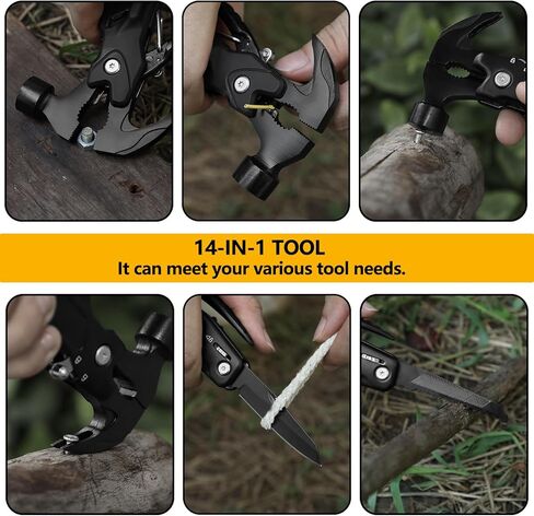 hammer multitool 14-in-1 multitool for men camping multitools outdoor wrench hammer pliers 5.4"EDC tools for men in Saudi Arabia