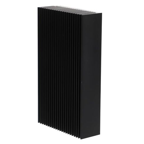 GALPADA الألومنيوم بالوعة الحرارة المبرد 69x27x120mm زعانف تبريد الموصلية الحرارية العالية السوداء لمنظم جهد وحدة المعالجة المركزية والمكونات الإلكترونية in Kuwait