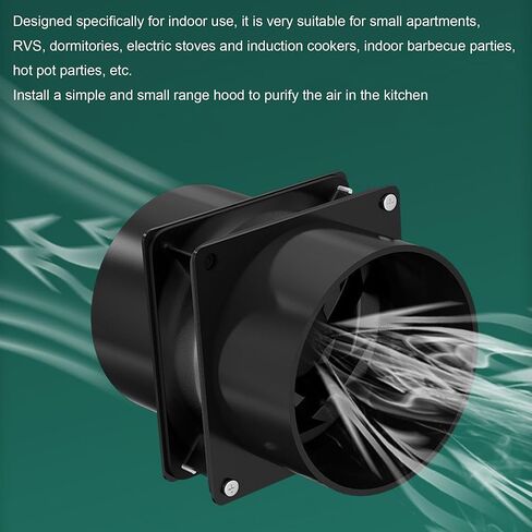 RDEXP 5V USB small range hood fan black in Saudi Arabia
