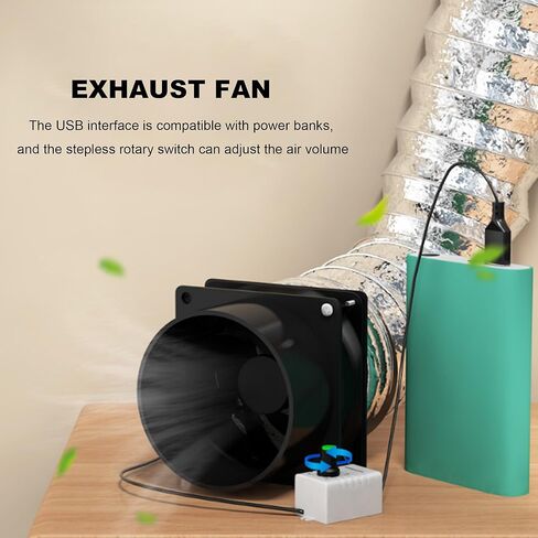 RDEXP 5V USB small range hood fan black in Saudi Arabia