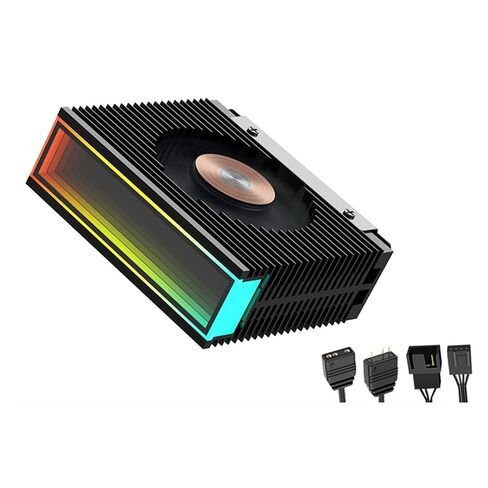 M.2 2280 ARGB محرك الأقراص الصلبة غرفة التبريد M.2 2280 SSD مبردات ARGB مزامنة اللوحة الرئيسية المتعددة كفاءة تبديد الحرارة AGHP أنبوب الحرارة المبرد in Kuwait