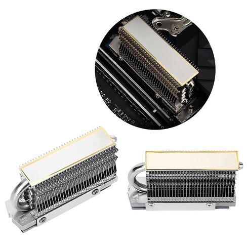 HR-09 2280 M2 Drive SSD Cooler AGHP Heat Pipe Radiator Fully Electroplated Aluminum SSD Heat Sink Ssd Radiator in Saudi Arabia