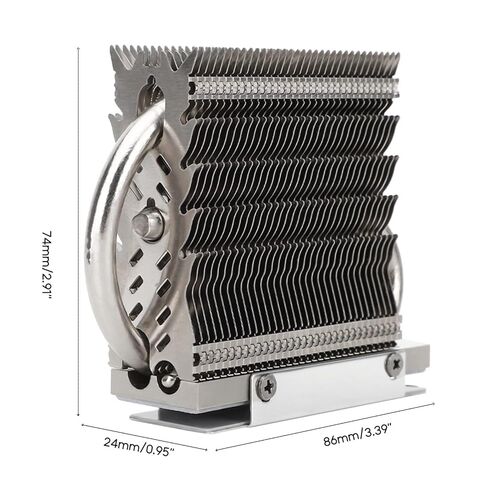 HR-09 2280 M2 Drive SSD Cooler AGHP Heat Pipe Radiator Fully Electroplated Aluminum SSD Heat Sink Ssd Radiator in Saudi Arabia