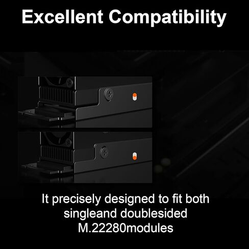 M.2 2280 SSD Heatsinks NVME SSD Cooling Fan with 12000RPM PWM Cooling Fan Thermals Pad Heat Dissipation Hardware in Saudi Arabia