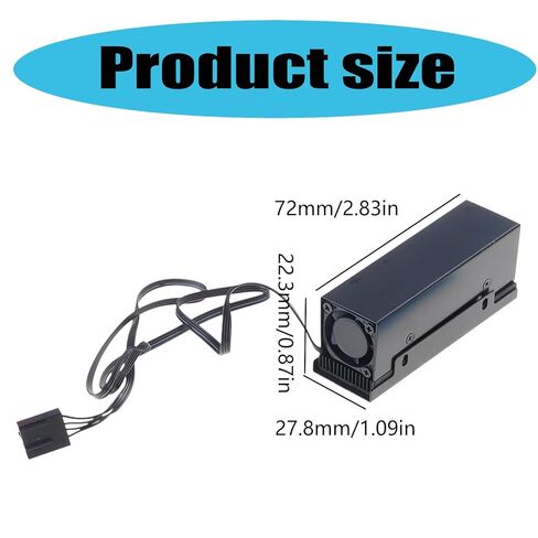 M.2 2280 SSD Heatsinks NVME SSD Cooling Fan with 12000RPM PWM Cooling Fan Thermals Pad Heat Dissipation Hardware in Saudi Arabia