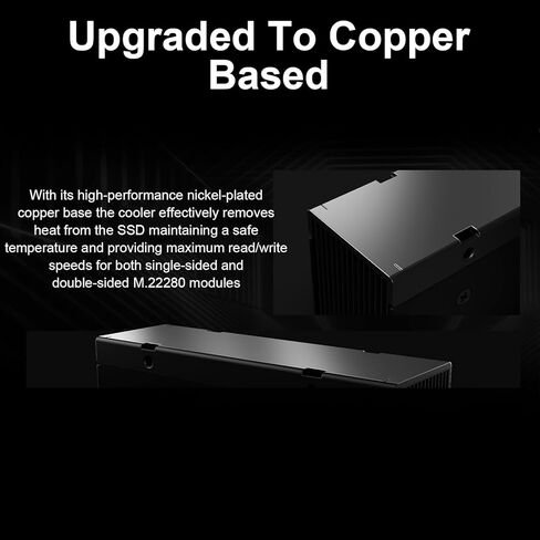 M.2 2280 SSD Heatsinks NVME SSD Cooling Fan with 12000RPM PWM Cooling Fan Thermals Pad Heat Dissipation Hardware in Saudi Arabia